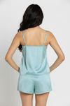 Zivame Luxe Satin 5 Pc Sleep Set - Mist Green — thumbnail 7